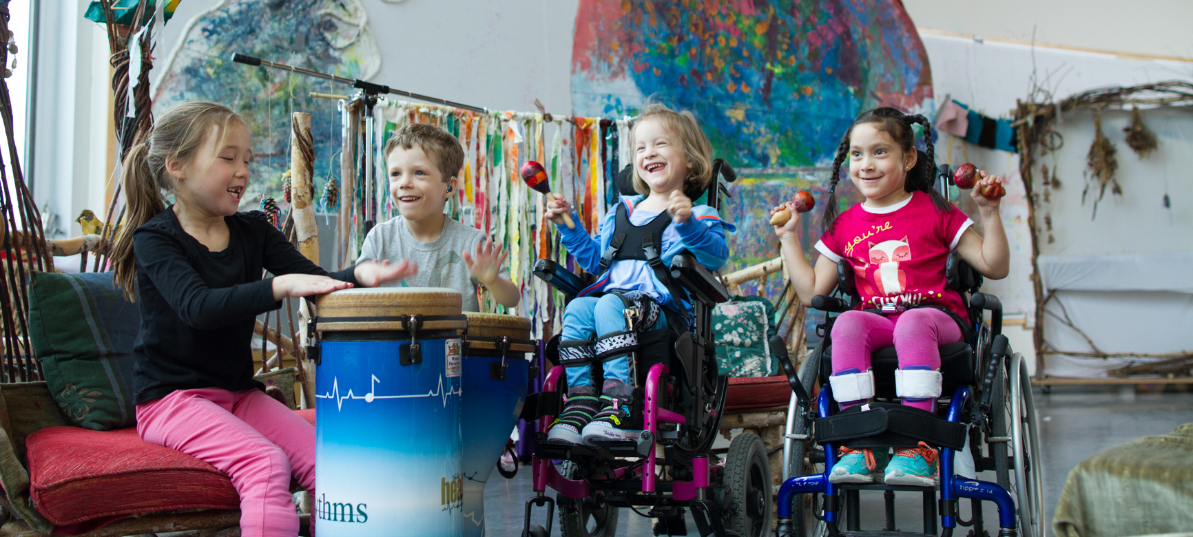 Kids playing music