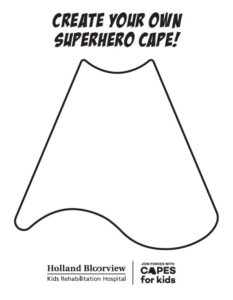 cape coloring page